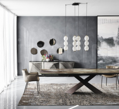 Стол обеденный Tyron CrystalArt Drive Стол обеденный Tyron CrystalArt Drive фабрика Cattelan Italia