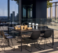 Итальянские Уличные столы - Стол обеденный ADD T Square Итальянские Уличные столы - Стол обеденный ADD T Square фабрика Lapalma