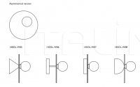Настенный светильник Disc and Sphere / Asymmetrical Atelier Areti