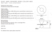 Настенный светильник Disc and Sphere Semi-Color Atelier Areti