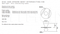 Настенный светильник Disc and Sphere Bent / Intersecting Atelier Areti