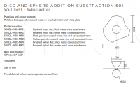 Настенный светильник Disc and Sphere Addition / Substraction Atelier Areti
