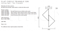 Потолочный светильник Flat circle triangle Atelier Areti
