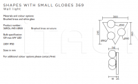 Настенный светильник Shapes with small globes Atelier Areti