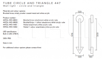 Настенный светильник Tube circle triangle Atelier Areti