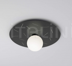 Потолочный светильник Disc and Sphere Sliver Perforation Потолочный светильник Disc and Sphere Sliver Perforation фабрика Atelier Areti
