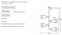 Подвесной светильник Dreiecksrotation 2 Atelier Areti