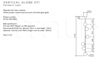 Подвесной светильник Vertical Globe Atelier Areti