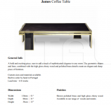Журнальный столик James Coffee Table Duistt