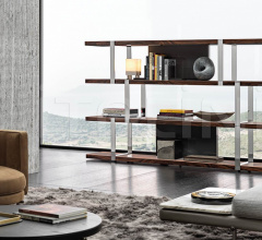 Итальянские Гостиная - Книжный стеллаж Dalton Chrome Итальянские Гостиная - Книжный стеллаж Dalton Chrome фабрика Minotti