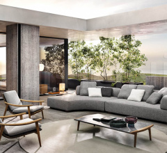 Итальянские Уличная мебель - Модульный диван Florida Итальянские Уличная мебель - Модульный диван Florida фабрика Minotti