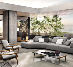 Итальянские Уличные столики - Журнальный столик Fynn Outdoor Итальянские Уличные столики - Журнальный столик Fynn Outdoor фабрика Minotti