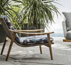 Итальянские Уличные кресла - Кресло Fynn Outdoor Итальянские Уличные кресла - Кресло Fynn Outdoor фабрика Minotti