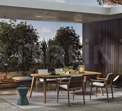 Итальянские Уличная мебель - Пуф Fynn Outdoor Итальянские Уличная мебель - Пуф Fynn Outdoor фабрика Minotti