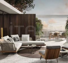 Итальянские Уличная мебель - Модульный диван Sunray Итальянские Уличная мебель - Модульный диван Sunray фабрика Minotti