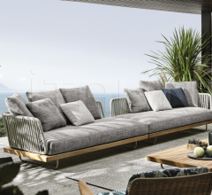 Итальянские Уличная мебель - Модульный диван Sunray Итальянские Уличная мебель - Модульный диван Sunray фабрика Minotti