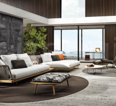 Итальянские Уличная мебель - Пуф Fynn Outdoor Итальянские Уличная мебель - Пуф Fynn Outdoor фабрика Minotti