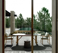 Стул с подлокотниками Ayana фабрика B&B Italia