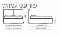 Кровать Vintage Quattro Altrenotti