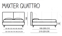 Кровать Maxter Quattro Altrenotti