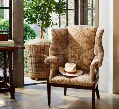Итальянские Кресла - Кресло Hepplewhite Wing Chair, Upholstered Back фабрика Ralph Lauren Home
