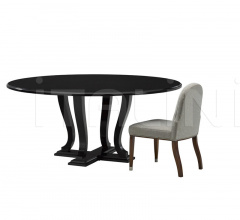 Итальянские Столы обеденные - Стол обеденный Basalt Dining Table, One Fifth Black Итальянские Столы обеденные - Стол обеденный Basalt Dining Table, One Fifth Black фабрика Ralph Lauren Home