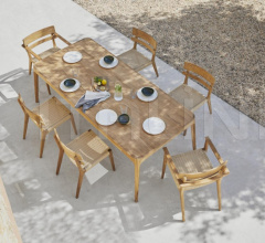 Итальянские Уличные столы - Стол обеденный Paralel 7760800 Итальянские Уличные столы - Стол обеденный Paralel 7760800 фабрика Point 1920