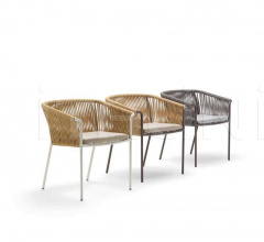 Итальянские Уличная мебель - Стул с подлокотниками Weave 77107 фабрика Point 1920