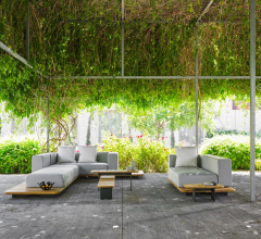 Итальянские Уличная мебель - Модульный диван Pal 7709505 фабрика Point 1920