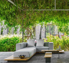 Итальянские Уличная мебель - Модульный диван Pal 7709505 фабрика Point 1920