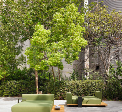 Итальянские Уличная мебель - Модульный диван Pal 7704903 фабрика Point 1920