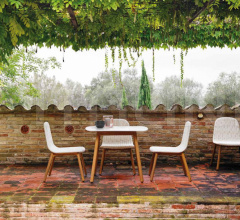 Итальянские Уличные столы - Стол обеденный Round 76515 Итальянские Уличные столы - Стол обеденный Round 76515 фабрика Point 1920