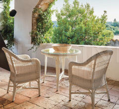 Итальянские Уличная мебель - Стул с подлокотниками Alga 71006 Итальянские Уличная мебель - Стул с подлокотниками Alga 71006 фабрика Point 1920