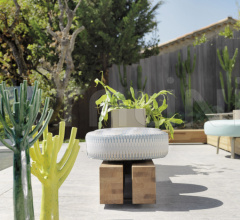 Итальянские Уличная мебель - Пуф KEY WEST 4245 фабрика Roberti Rattan