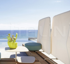 Итальянские Уличная мебель - Пуф KEY WEST 4245 фабрика Roberti Rattan