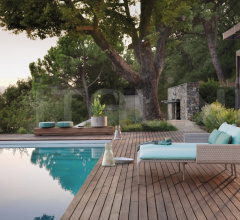 Итальянские Уличная мебель - Пуф KEY WEST 4245 фабрика Roberti Rattan