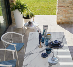 Итальянские Уличные столы - Стол обеденный LIPARI 9779 Итальянские Уличные столы - Стол обеденный LIPARI 9779 фабрика Roberti Rattan