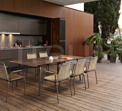 Итальянские Уличная мебель - Стул с подлокотниками PORTOFINO 9740B фабрика Roberti Rattan