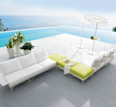 Итальянские Уличные шезлонги - Шезлонг CORAL REEF 9804 фабрика Roberti Rattan