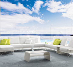 Итальянские Уличные столики - Журнальный столик CORAL REEF 9817 фабрика Roberti Rattan