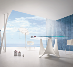 Итальянские Уличные столы - Стол обеденный CORAL REEF 9870F Итальянские Уличные столы - Стол обеденный CORAL REEF 9870F фабрика Roberti Rattan