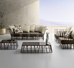 Итальянские Уличная мебель - Диван HAMPTONS GRAPHICS 9732 фабрика Roberti Rattan