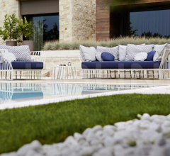 Итальянские Уличные столики - Столик HAMPTONS GRAPHICS 9739H фабрика Roberti Rattan