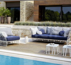 Итальянские Уличные столики - Столик HAMPTONS GRAPHICS 9739H фабрика Roberti Rattan