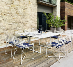 Итальянские Уличная мебель - Стул с подлокотниками HAMPTONS GRAPHICS 9750 фабрика Roberti Rattan