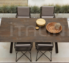 Итальянские Уличная мебель - Стул с подлокотниками HAMPTONS GRAPHICS 9751 фабрика Roberti Rattan