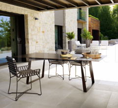 Итальянские Уличные столы - Стол обеденный HAMPTONS GRAPHICS 9727/9728/9729 Итальянские Уличные столы - Стол обеденный HAMPTONS GRAPHICS 9727/9728/9729 фабрика Roberti Rattan