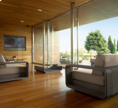 Итальянские Уличная мебель - Диван HAMPTONS 9613 фабрика Roberti Rattan