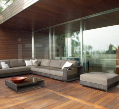 Итальянские Уличная мебель - Пуф HAMPTONS 9608 фабрика Roberti Rattan