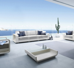 Итальянские Уличные столики - Журнальный столик HAMPTONS 9607 фабрика Roberti Rattan